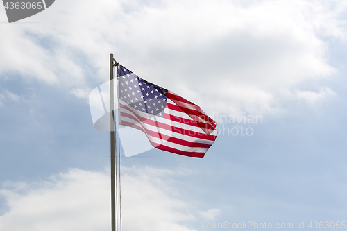 Image of Flag of United States on a flagpole