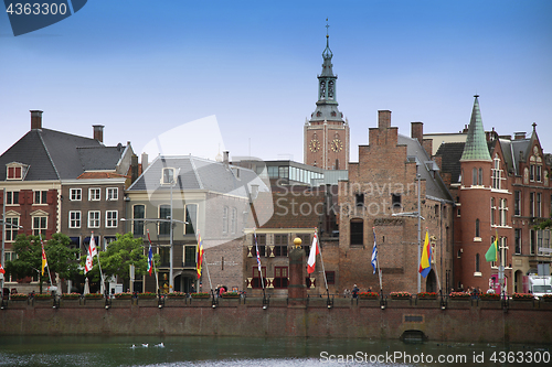 Image of The Hague, The Netherlands - August 18, 2015: View on Buitenhof 