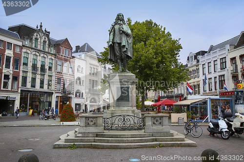 Image of The Hague, The Netherlands - August 18, 2015: A statue of Johan 