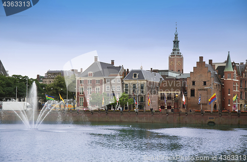 Image of The Hague, The Netherlands - August 18, 2015: View on Buitenhof 