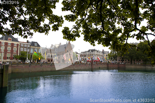 Image of The Hague, The Netherlands - August 18, 2015: View on Buitenhof 