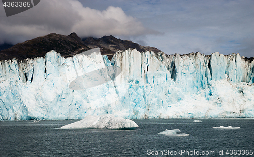 Image of Alaska Glacier Kenai Fjords National Park Icebergs Bay Water