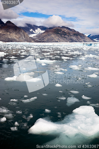 Image of Alaska Glacier Kenai Fjords National Park Icebergs Bay Water