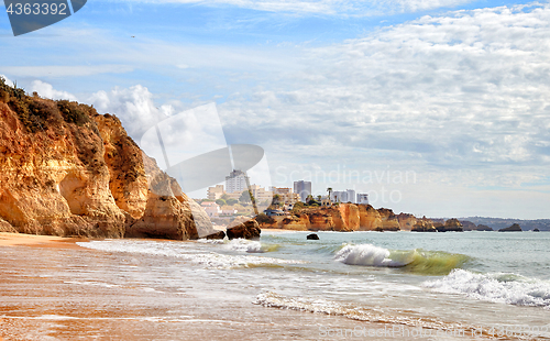 Image of Portimao beach in Algarve, Portugal