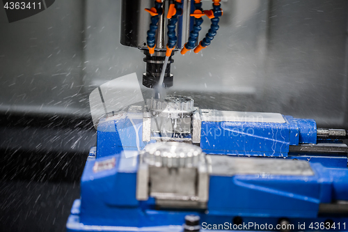 Image of Metalworking CNC milling machine.
