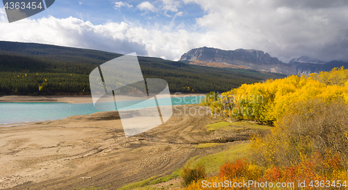 Image of Storm Clouds Approaches Lake Sherburne Glacier National Park