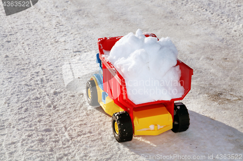 Image of snow cleaning in winter