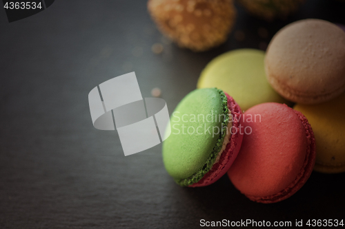 Image of French colorful macarons