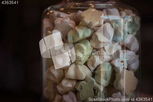 Image of Marshmallows in glass jar