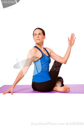 Image of Woman in Yoga Position