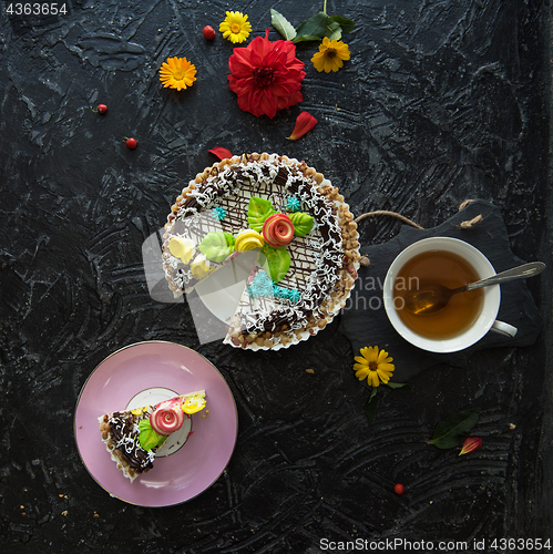 Image of Tasty cakes composition