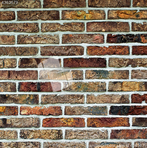 Image of Multi Colored Bricks Background