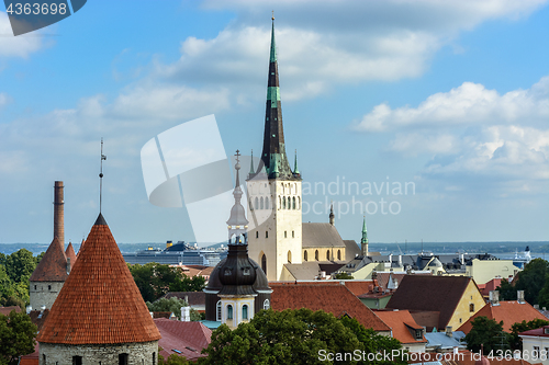 Image of Oleviste Church in Tallinn.
