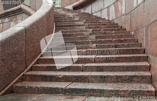 Image of Granite steps of the embankment.