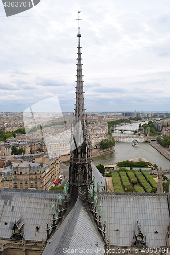 Image of Spire of Notre Dame de Paris.