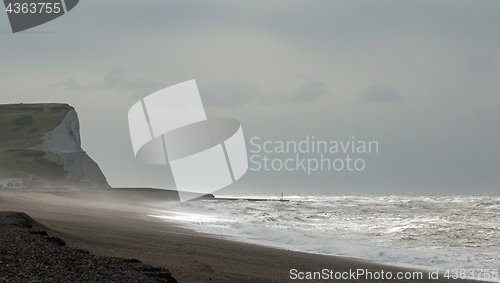 Image of Grey Sky and Sunlight over Seaford Bay