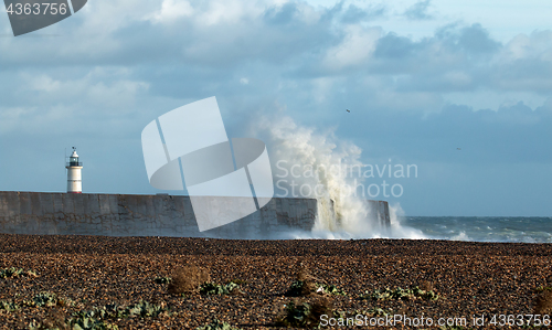 Image of Lighthouse and Waves