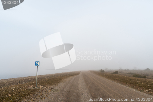 Image of Passing place by a gravel road