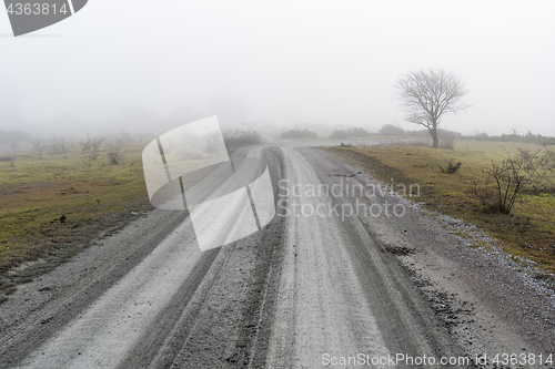 Image of Misty country road