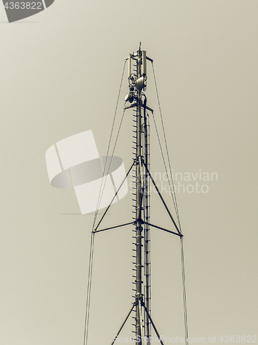 Image of Vintage looking Telecommunication aerial tower