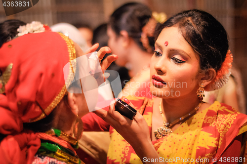 Image of Girls preparation in Assam