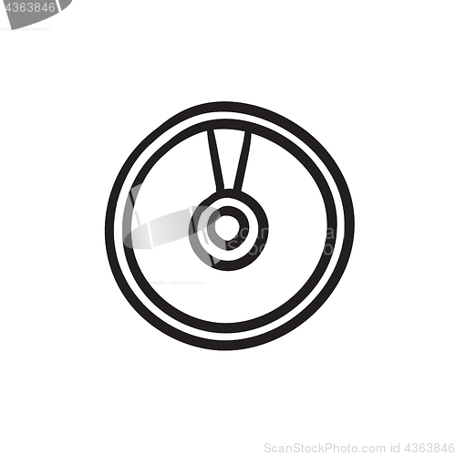 Image of Disc sketch icon.