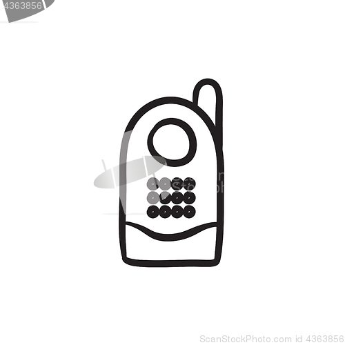 Image of Radio baby monitor sketch icon.