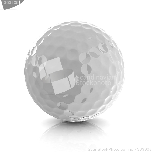 Image of Golf ball. 3D rendering