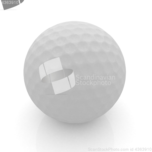 Image of Golf ball. 3D rendering