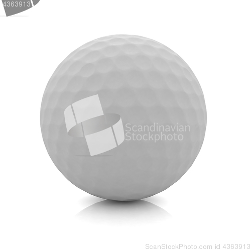 Image of Golf ball. 3D rendering