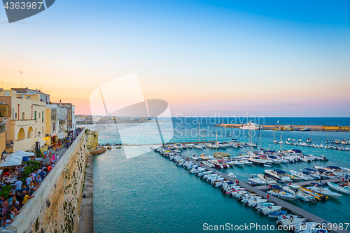 Image of OTRANTO, ITALY - AUGUST 23, 2017 - panoramic view from the old t
