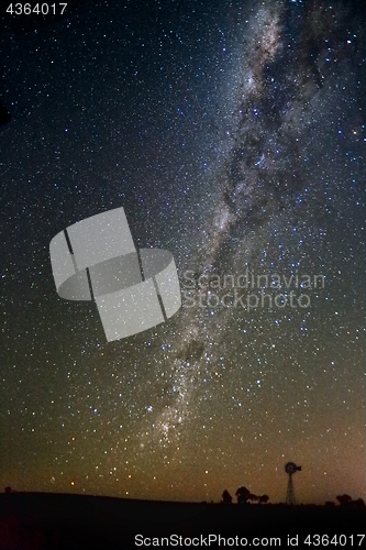 Image of Beautiful night skies milky way over outback NSW