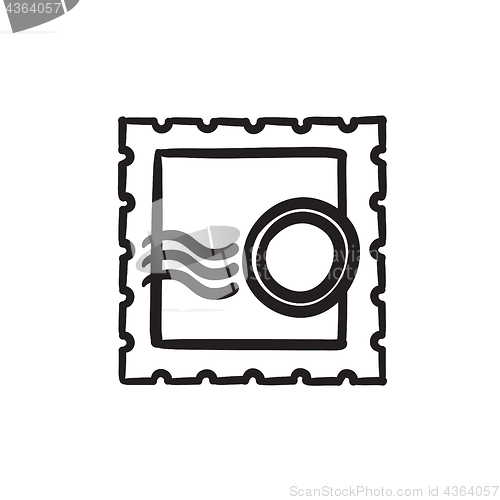 Image of Philately sketch icon.