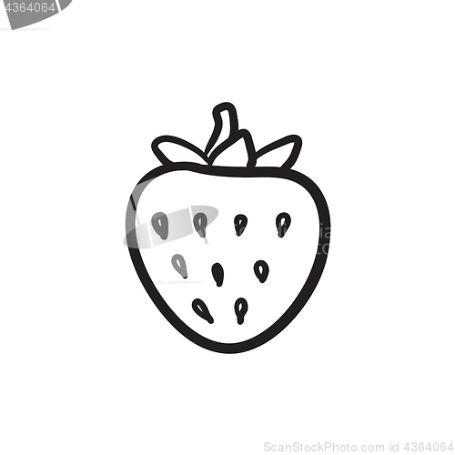 Image of Strawberry sketch icon.