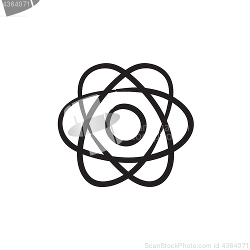 Image of Atom sketch icon.