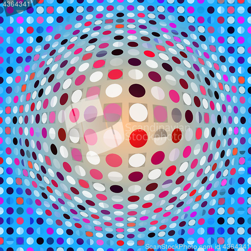 Image of colorful digital artwork dots