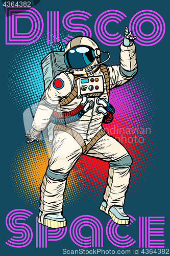 Image of Astronaut dancing disco funny