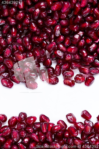 Image of Close up of pomegranate seeds