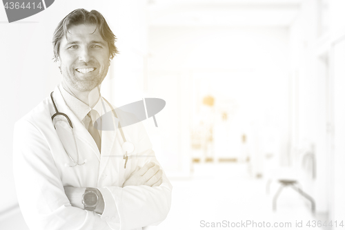 Image of Senior doctor in hospital room