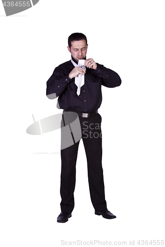 Image of Businessman Dressing Up