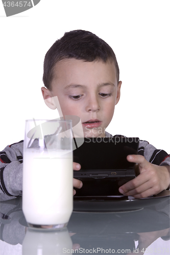 Image of Little Boy Playing Video Games