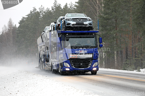 Image of DAF CF Car Transporter in Blizzard