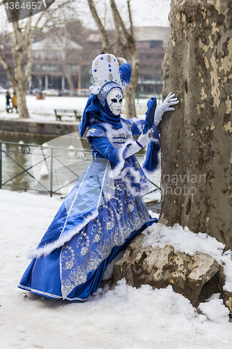 Image of Disguised Person - Annecy Venetian Carnival 2013