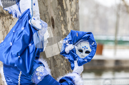 Image of Mirror Reflection - Annecy Venetian Carnival 2013