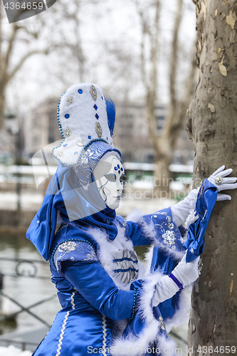 Image of Disguised Person - Annecy Venetian Carnival 2013