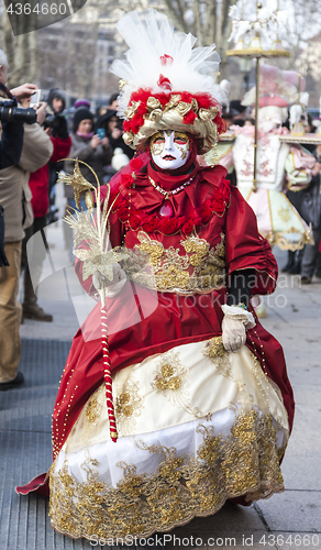 Image of Disguised Person - Annecy Venetian Carnival 2013