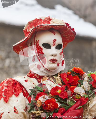 Image of Disguised Person - Annecy Venetian Carnival 2013