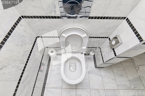 Image of Toilet seat open