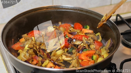 Image of Preparing hot breakfast