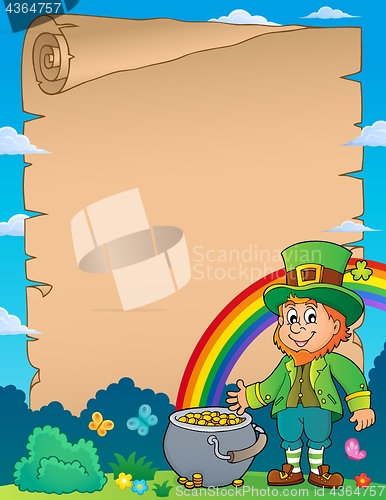 Image of Leprechaun theme parchment 1